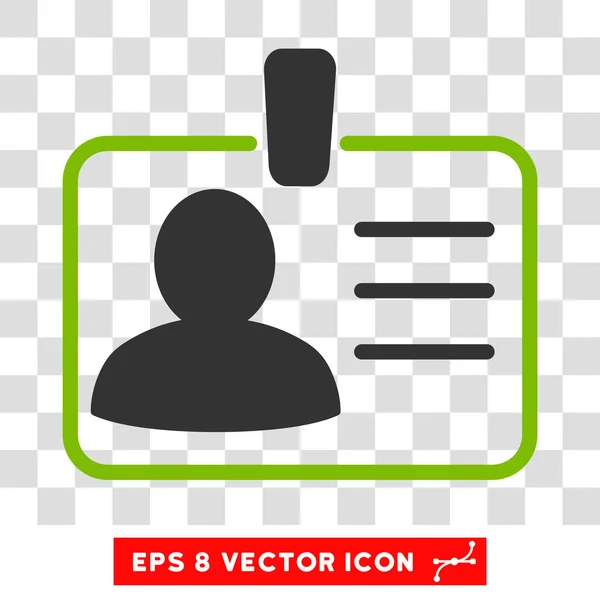 Personal Badge Vector Icon — Stock Vector