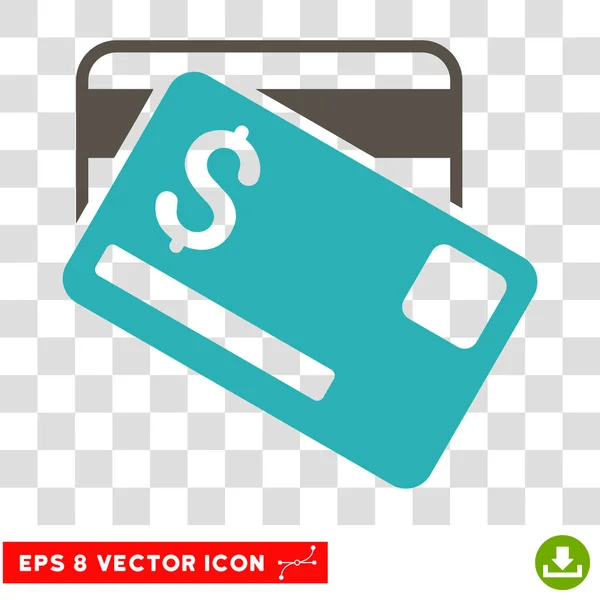 Tarjetas de crédito vector icono — Vector de stock