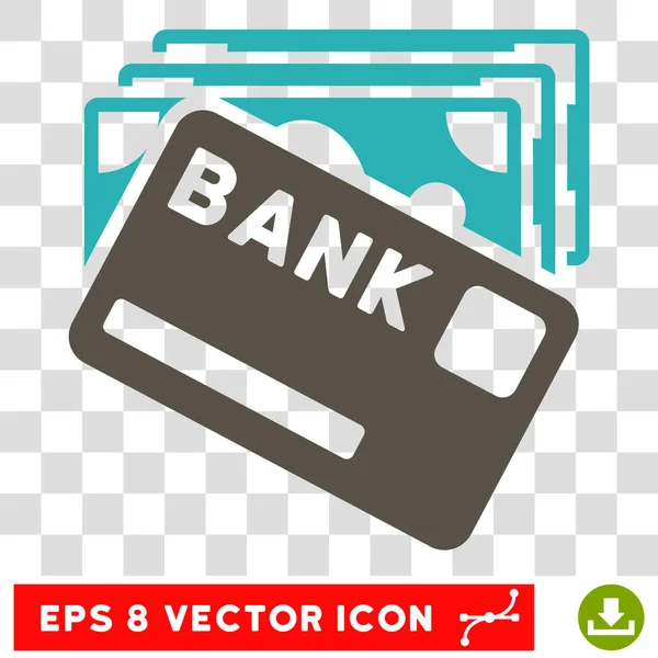 Векторная икона кредитных денег — стоковый вектор