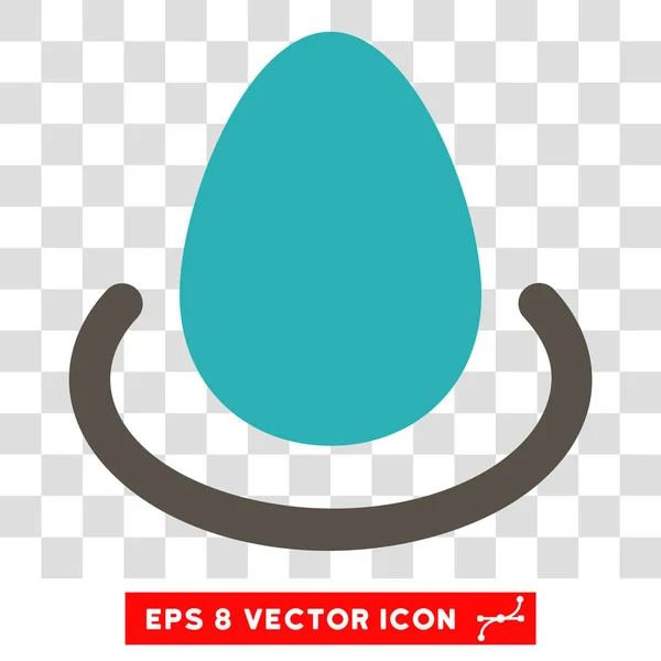 Ícone de vetor de ovo de depósito — Vetor de Stock