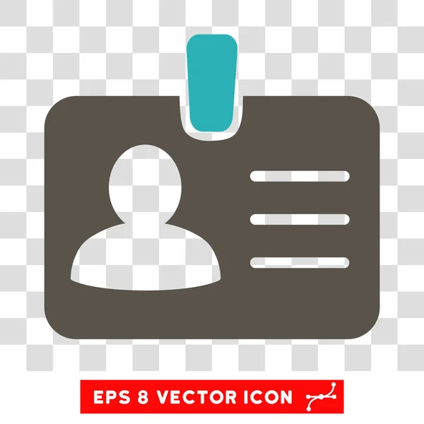 Persoană Insignă Vector Icon — Vector de stoc