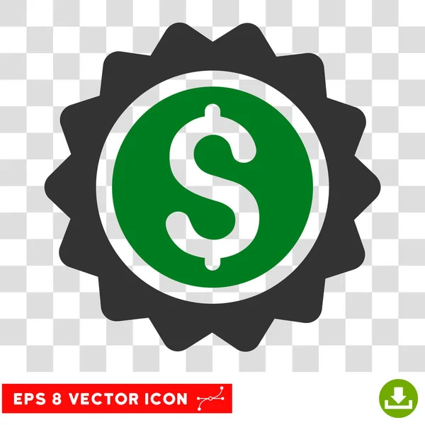 Icône vectorielle de timbre bancaire — Image vectorielle