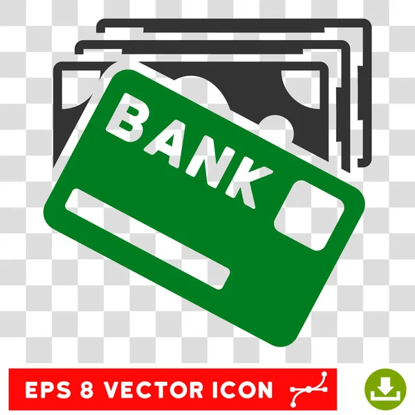 Векторная икона кредитных денег — стоковый вектор