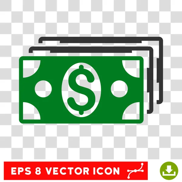 Vectorpictogram voor bankbiljetten in dollar — Stockvector