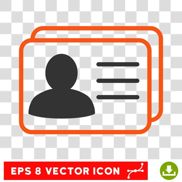 Tarjetas de cuenta Vector Icono — Vector de stock