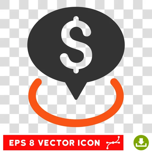 Banco Ubicación Vector Icono — Vector de stock