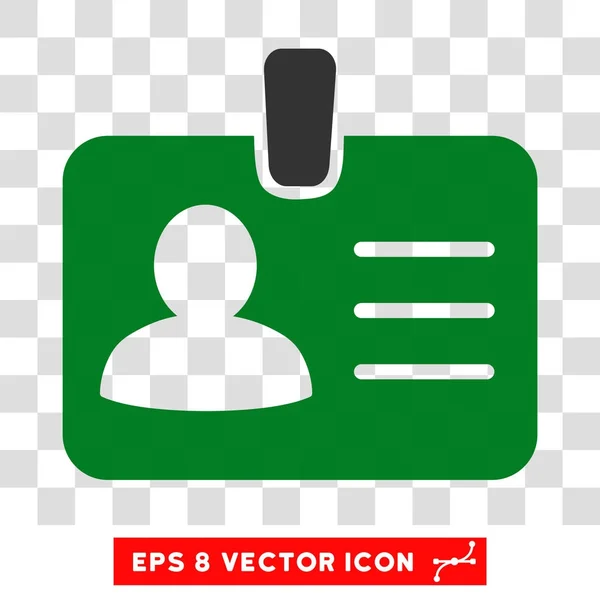 Person Badge Vector Icon — Stock Vector