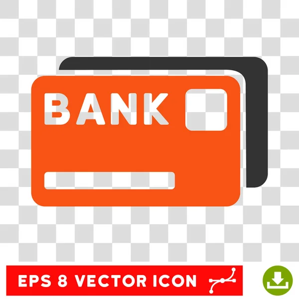 Векторная икона банковских карт — стоковый вектор