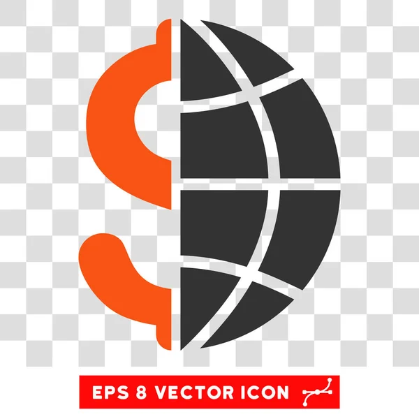Vector de Negocios Globales Icono — Vector de stock