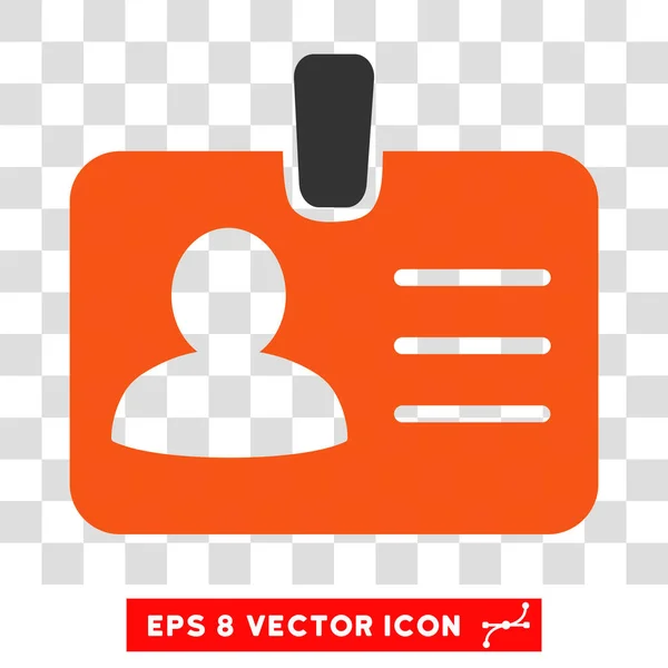 Ícone do vetor do emblema da pessoa — Vetor de Stock