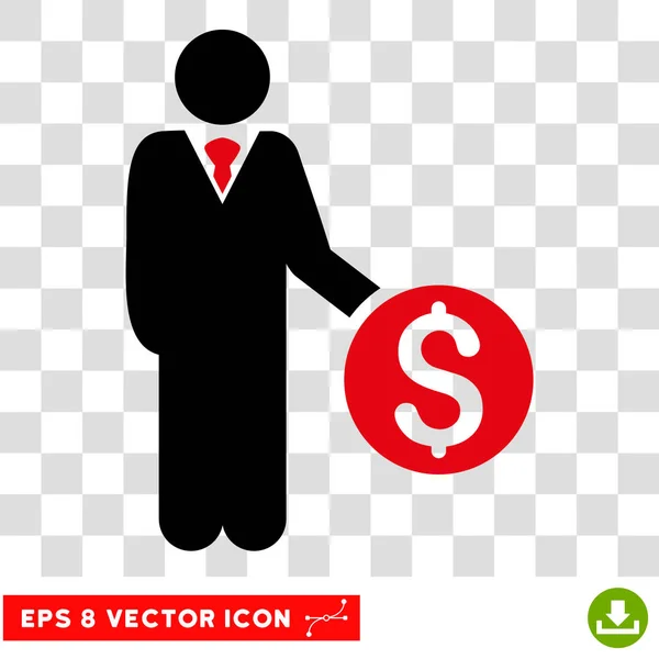 Banker-Vektor-Symbol — Stockvektor