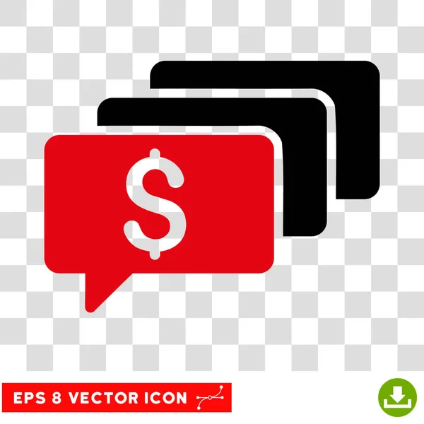 Geld Nachrichten Vektor-Symbol — Stockvektor