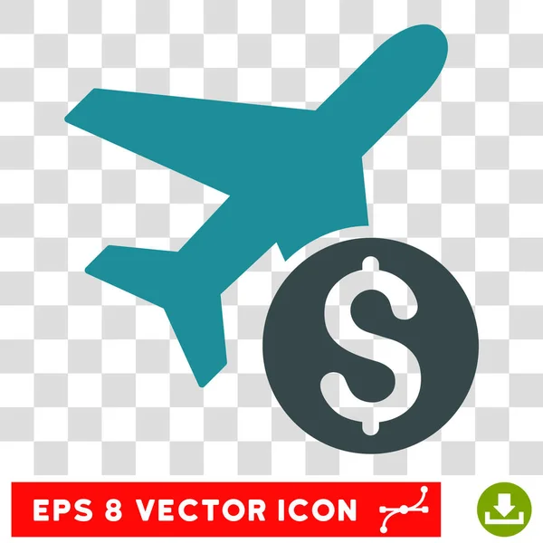 Preço do avião Vector Icon — Vetor de Stock