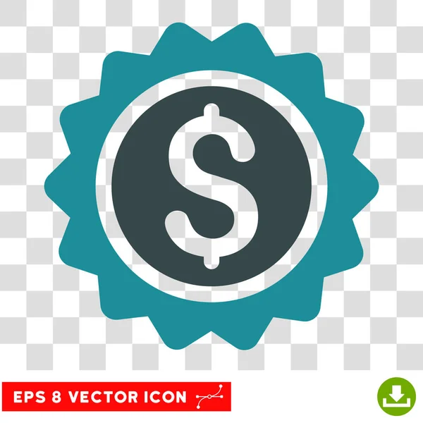 Icône vectorielle de timbre bancaire — Image vectorielle