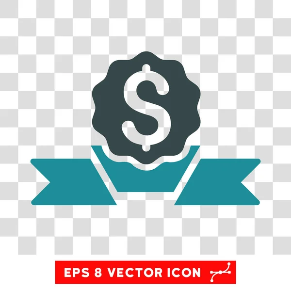 Ícone do vetor do prêmio do dólar — Vetor de Stock
