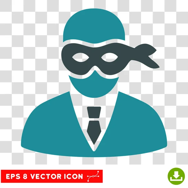 Векторная икона вора в маске — стоковый вектор