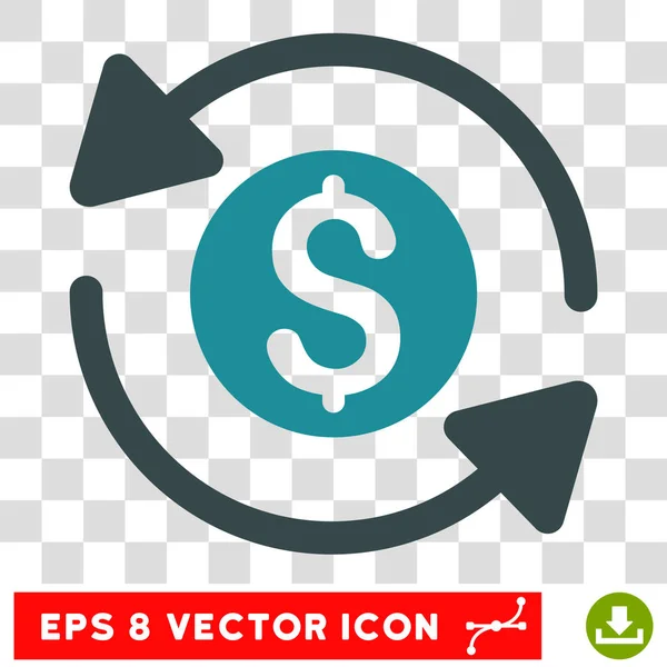 Dinero volumen de negocios vector icono — Vector de stock