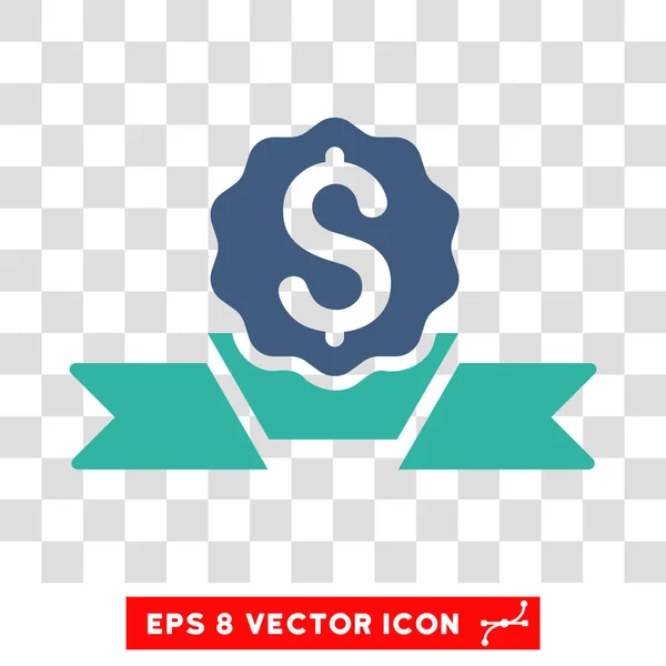 Ícone do vetor do prêmio do dólar — Vetor de Stock