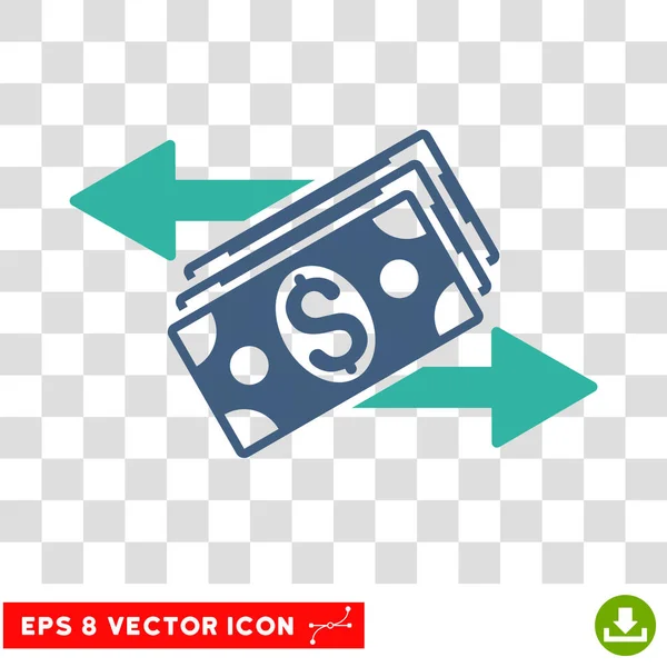 Billets en dollars Paiements Icône vectorielle — Image vectorielle