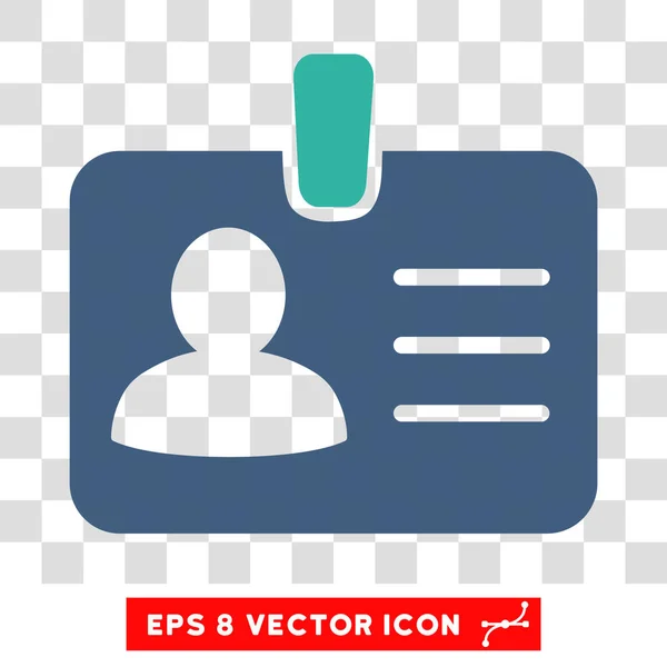 Icona vettoriale badge persona — Vettoriale Stock
