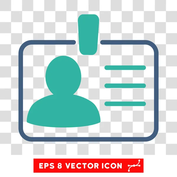 Icona vettoriale badge personale — Vettoriale Stock