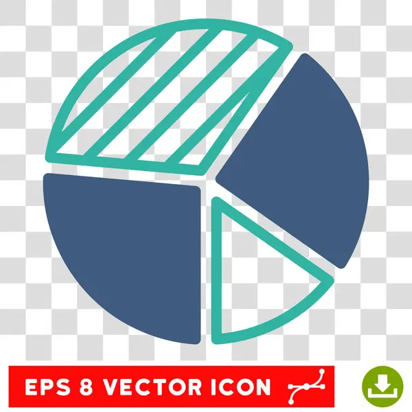 Tortendiagramm-Vektorsymbol — Stockvektor