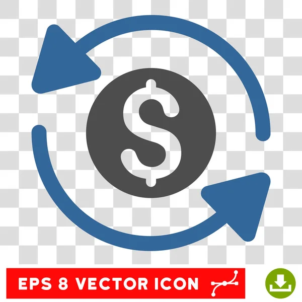 Money Turnover Vector Icon — Stock Vector