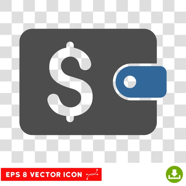 Geldbeutel-Vektor-Symbol — Stockvektor