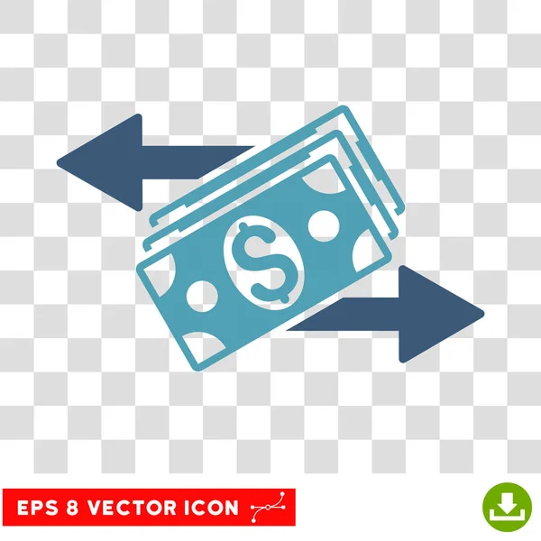 Dollar-Banknoten Zahlungs-Vektorsymbol — Stockvektor