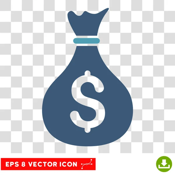 Sac d'argent icône vectorielle — Image vectorielle