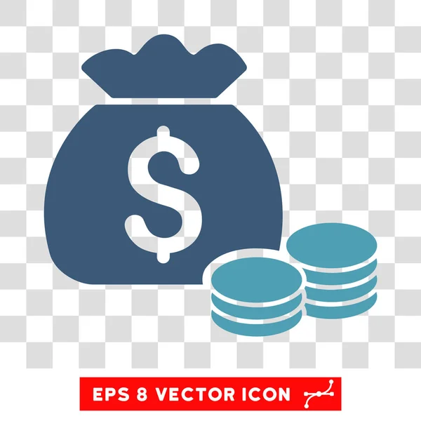 Dinheiro saco vetor ícone — Vetor de Stock