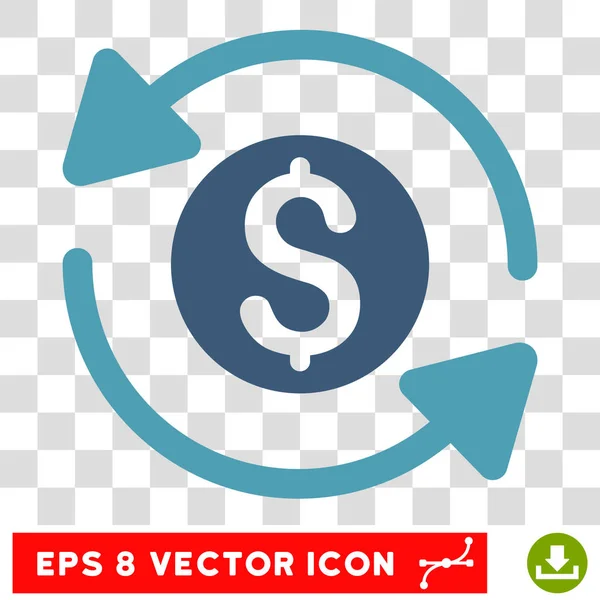 Money Turnover Vector Icon — Stock Vector