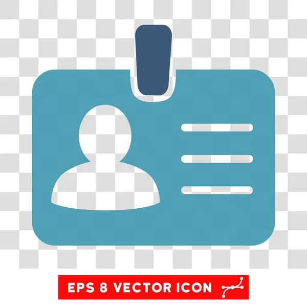 Persoană Insignă Vector Icon — Vector de stoc