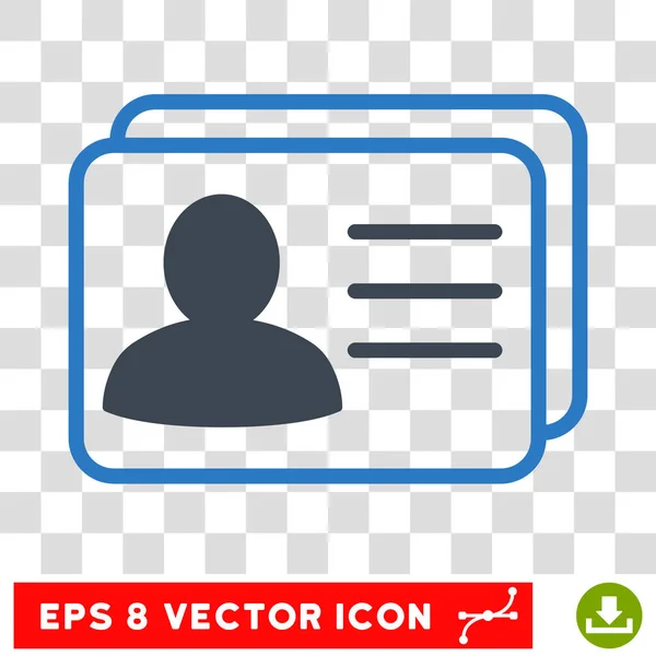Account Cards Vector Icon — Stock Vector
