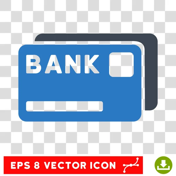 Tarjetas bancarias Vector Icono — Vector de stock