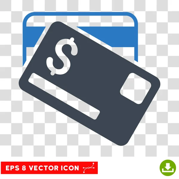 Tarjetas de crédito vector icono — Vector de stock