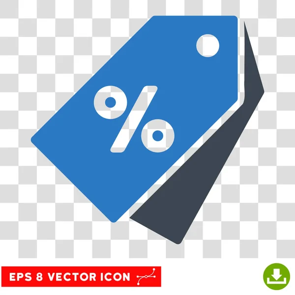 Por cento de desconto Tags Vector Ícone — Vetor de Stock