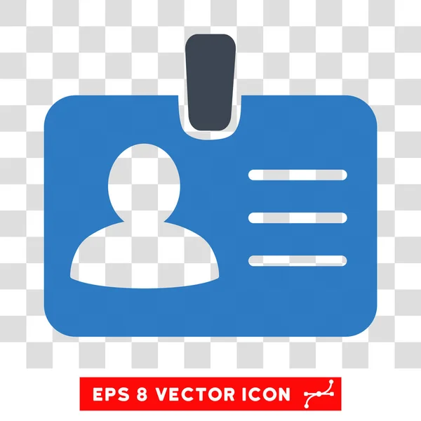 Person Badge Vector Icon — Stock Vector