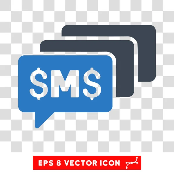 SMS-Nachrichten Vektor-Symbol — Stockvektor