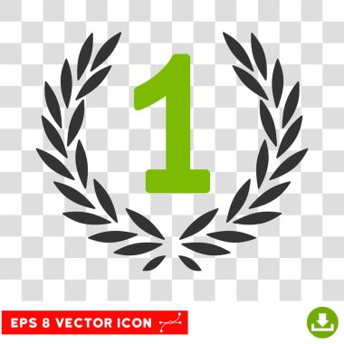 İlk defne çelengi Eps vektör simgesi