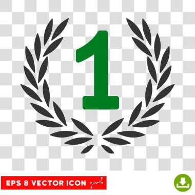 İlk defne çelengi Eps vektör simgesi