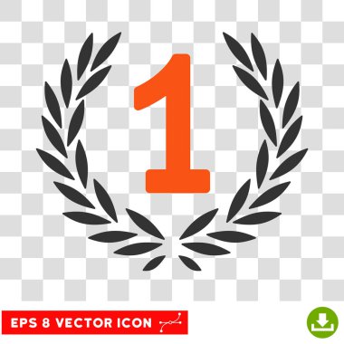 İlk defne çelengi Eps vektör simgesi