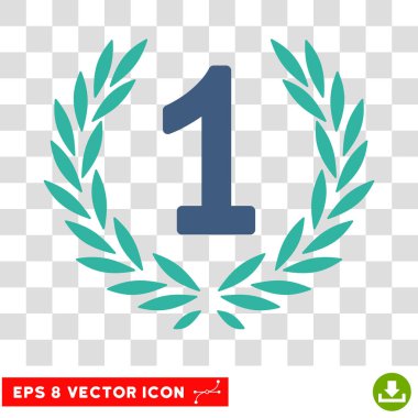 İlk defne çelengi Eps vektör simgesi