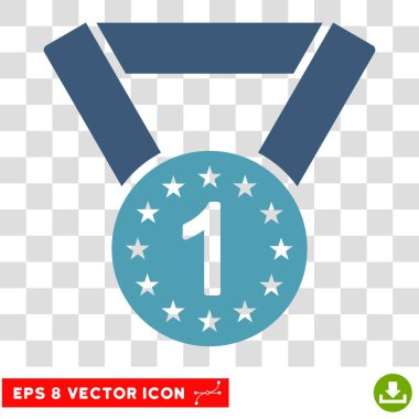 İlk madalya Eps vektör simgesi