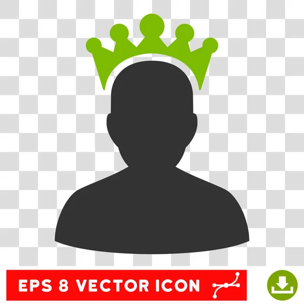 Rey Eps Vector icono — Vector de stock