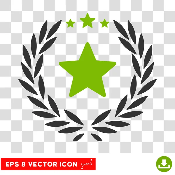 Estrelado Laurel grinalda Eps Vector Ícone — Vetor de Stock