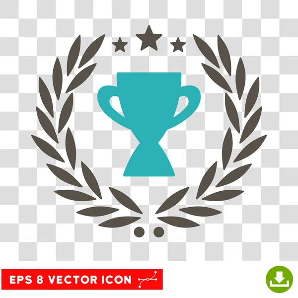 Glory Cup Laurel corona Eps Vector icono — Vector de stock