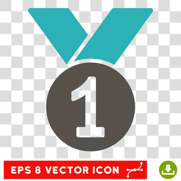 Medalha de Ouro Eps Vector Icon —  Vetores de Stock