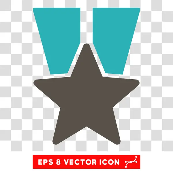 Medalha Estrela Eps Vector Ícone —  Vetores de Stock