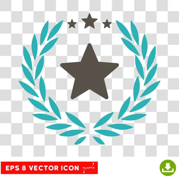 Bintang Laurel Wreath Eps Vector Icon - Stok Vektor